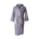Gray hooded bathrobe